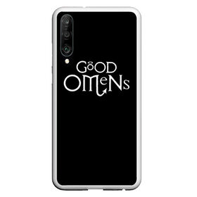 Чехол для Honor P30 с принтом GOOD OMENS БЛАГИЕ ЗНАМЕНИЯ (КРЫЛЬЯ) в Кировске, Силикон | Область печати: задняя сторона чехла, без боковых панелей | Тематика изображения на принте: good | omens | sheen | tennant | азирафель | ангел | благие знамения | емон | кроули | крылья | падший | теннант | шин