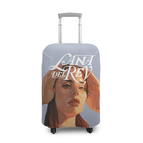Чехол для чемодана 3D с принтом Lana del rey в Кировске, 86% полиэфир, 14% спандекс | двустороннее нанесение принта, прорези для ручек и колес | lana del rey | music | лана дел рей | музыка | певица