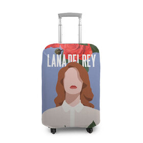 Чехол для чемодана 3D с принтом LANA DEL REY в Кировске, 86% полиэфир, 14% спандекс | двустороннее нанесение принта, прорези для ручек и колес | lana del rey | music | лана дел рей | музыка | певица