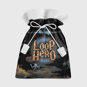 Подарочный 3D мешок с принтом Loop Hero в Кировске, 100% полиэстер | Размер: 29*39 см | games | knight | loop hero | magic | rogue like | russia | steam | sword | герой петли | игры | магия | меч | рогалик | россия | рыцарь | стим