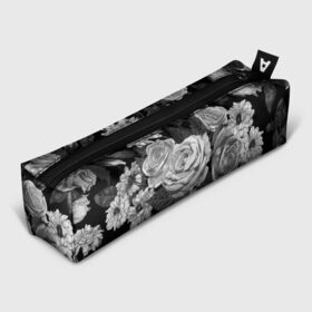 Пенал 3D с принтом Розы в Кировске, 100% полиэстер | плотная ткань, застежка на молнии | flowers | герберы | контур | легкие | лилии | мягкие | роза | ромашка | тренд | цветы