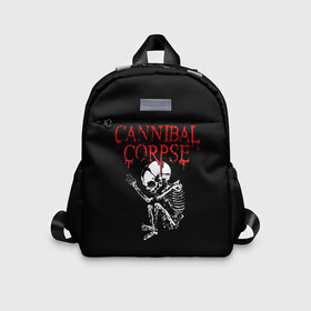 Детский рюкзак 3D с принтом Cannibal Corpse | 1 в Кировске, 100% полиэстер | лямки с регулируемой длиной, сверху петелька, чтобы рюкзак можно было повесить на вешалку. Основное отделение закрывается на молнию, как и внешний карман. Внутри дополнительный карман. По бокам два дополнительных кармашка | band | cannibal corpse | metal | music | rock | атрибутика | группа | метал | музыка | рок