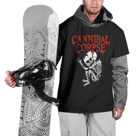 Накидка на куртку 3D с принтом Cannibal Corpse в Кировске, 100% полиэстер |  | cannibal corpse | kreator | slayer | sodom | анархия | блэк метал | гаражный рок | гитара | гранж | дэт метал | металл | панк рок | рок музыка | рок н ролл | рокер | треш метал | труп каннибал | тяжелый рок | хард рок