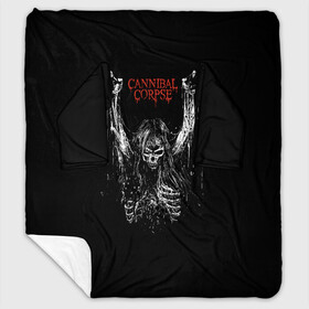 Плед с рукавами с принтом Cannibal Corpse в Кировске, 100% полиэстер | Закругленные углы, все края обработаны. Ткань не мнется и не растягивается. Размер 170*145 | cannibal corpse | kreator | punk rock | slayer | sodom | анархия | блэк метал | гаражный рок | гранж | дэт метал | металл | панк рок | рок музыка | рок н ролл | рокер | треш метал | труп каннибал | тяжелый рок | хард рок