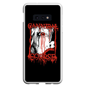 Чехол для Samsung S10E с принтом Cannibal Corpse в Кировске, Силикон | Область печати: задняя сторона чехла, без боковых панелей | cannibal corpse | kreator | punk rock | slayer | sodom | анархия | блэк метал | гаражный рок | гранж | дэт метал | металл | панк рок | рок музыка | рок н ролл | рокер | треш метал | труп каннибал | тяжелый рок | хард рок