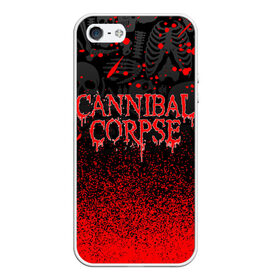 Чехол для iPhone 5/5S матовый с принтом CANNIBAL CORPSE в Кировске, Силикон | Область печати: задняя сторона чехла, без боковых панелей | cannibal corpse | evisceration plague | hammer smashed face. | violence unimagined | дэт метал | музыка | рок | труп каннибала