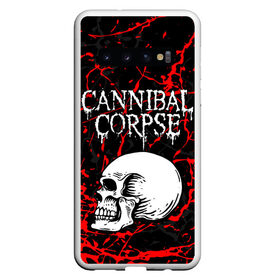 Чехол для Samsung Galaxy S10 с принтом CANNIBAL CORPSE в Кировске, Силикон | Область печати: задняя сторона чехла, без боковых панелей | cannibal corpse | evisceration plague | hammer smashed face. | violence unimagined | дэт метал | музыка | рок | труп каннибала