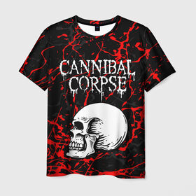 Мужская футболка 3D с принтом CANNIBAL CORPSE в Кировске, 100% полиэфир | прямой крой, круглый вырез горловины, длина до линии бедер | cannibal corpse | evisceration plague | hammer smashed face. | violence unimagined | дэт метал | музыка | рок | труп каннибала