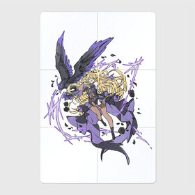 Магнитный плакат 2Х3 с принтом Фишль в Кировске, Полимерный материал с магнитным слоем | 6 деталей размером 9*9 см | арт | ворон | лучник | милая девушка | рисунок | фишль | фишля | электро