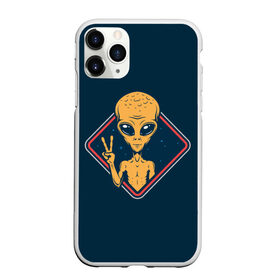 Чехол для iPhone 11 Pro матовый с принтом НЛО / UFO в Кировске, Силикон |  | ufo | брат по разуму | зеленый человечек | инопланетец | инопланетник | инопланетный гость | инопланетянин | марсианин | нло | пришелец