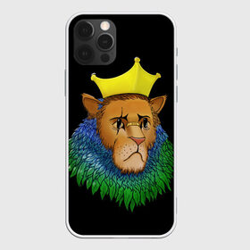 Чехол для iPhone 12 Pro Max с принтом Lion_art в Кировске, Силикон |  | Тематика изображения на принте: king | lion | корона | кошка | лев | перья | царь | царь зверей