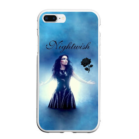 Чехол для iPhone 7Plus/8 Plus матовый с принтом Nightwish в Кировске, Силикон | Область печати: задняя сторона чехла, без боковых панелей | gothic | metall | nightwish | rock | tarja turunen | готические | логотипы рок групп | метал | музыка | найтвиш | рок группы | рокерские | симфоник метал | тарья турунен | черная роза