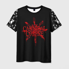 Мужская футболка 3D с принтом Cannibal Corpse в Кировске, 100% полиэфир | прямой крой, круглый вырез горловины, длина до линии бедер | cannibal | cannibal corpse | corpse | trash | алекс уэбстер | брутальный дэт метал | дэт метал | дэтграйнд | пол мазуркевич