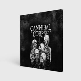 Холст квадратный с принтом Cannibal Corpse в Кировске, 100% ПВХ |  | canibal corpse | cannibal corpse | death metal | группы | дэт метал | канибал корпс | метал | рок
