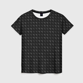 Женская футболка 3D с принтом Геометрия паттерн в Кировске, 100% полиэфир ( синтетическое хлопкоподобное полотно) | прямой крой, круглый вырез горловины, длина до линии бедер | абстракция | геометрия | квадраты | углы | чешуя