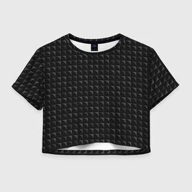 Женская футболка Crop-top 3D с принтом Геометрия паттерн в Кировске, 100% полиэстер | круглая горловина, длина футболки до линии талии, рукава с отворотами | абстракция | геометрия | квадраты | углы | чешуя