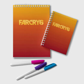 Блокнот с принтом FarCry6 в Кировске, 100% бумага | 48 листов, плотность листов — 60 г/м2, плотность картонной обложки — 250 г/м2. Листы скреплены удобной пружинной спиралью. Цвет линий — светло-серый
 | crytek | ubisoft | революция | яра