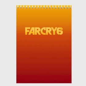 Скетчбук с принтом FarCry6 в Кировске, 100% бумага
 | 48 листов, плотность листов — 100 г/м2, плотность картонной обложки — 250 г/м2. Листы скреплены сверху удобной пружинной спиралью | crytek | ubisoft | революция | яра