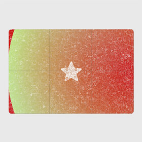 Магнитный плакат 3Х2 с принтом Звезда АПВ 128КЗ в Кировске, Полимерный материал с магнитным слоем | 6 деталей размером 9*9 см | qr код | амулет | антивирус | антидепрессант | антистресс | градиент | звезда | иммуномодулятор | коллаж | красный | оберег | салатовый | талисман