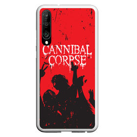 Чехол для Honor P30 с принтом Cannibal Corpse | Труп Каннибала (Z) в Кировске, Силикон | Область печати: задняя сторона чехла, без боковых панелей | cannibal | cannibal corpse | corpse | death metal | deathgrind | алекс уэбстер | брутальный дэт метал | дэт метал | дэтграйнд | пол мазуркевич | роб барретт | труп каннибала