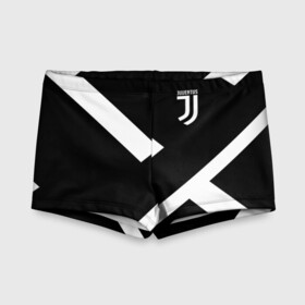 Детские купальные плавки 3D с принтом JUVENTUS / ЮВЕНТУС в Кировске, Полиэстер 85%, Спандекс 15% | Слитный крой, подклад по переду изделия, узкие бретели | black white | cr7 | fc juventus | football | juve | juventus | ronaldo | sport | бык | роналдо | роналду | спорт | футбол | чёрно белый | ювентус