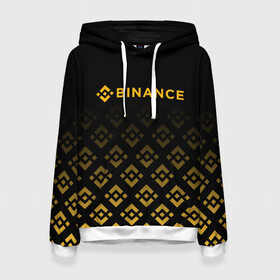 Женская толстовка 3D с принтом BINANCE | БИНАНС БИРЖА в Кировске, 100% полиэстер  | двухслойный капюшон со шнурком для регулировки, мягкие манжеты на рукавах и по низу толстовки, спереди карман-кенгуру с мягким внутренним слоем. | bitcoin | blockchain | btc | cardano | crypto | ethereum | polkadot | tether | xrp | бинанс | биткоин | блокчейн | валюта | деньги | криптовалюта | майнер | майнинг | цифровая валюта | цифровое золото | эфир