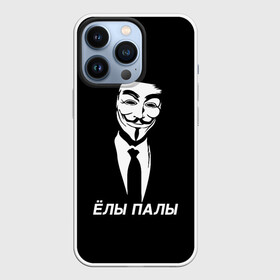 Чехол для iPhone 13 Pro с принтом ЁЛЫ ПАЛЫ в Кировске,  |  | anon | anonym | anonymous | fox | mask | mem | meme | memes | v | vendetta | анон | аноним | без | в | вендетта | гай | елы | маска | мат | мем | мемы | палы | фокс