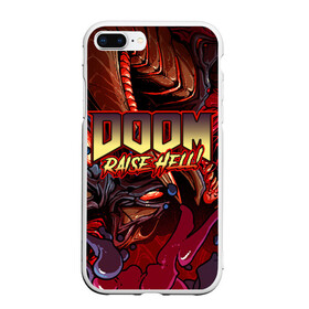 Чехол для iPhone 7Plus/8 Plus матовый с принтом DOOM Eternal в Кировске, Силикон | Область печати: задняя сторона чехла, без боковых панелей | doom | doom eternal | part two | the ancient gods | дум | игры | монстры