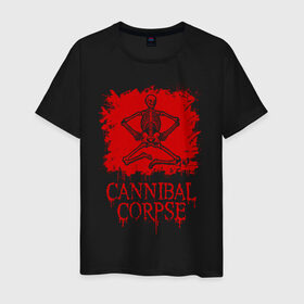 Мужская футболка хлопок с принтом Cannibal Corpse | Труп Каннибала (Z) в Кировске, 100% хлопок | прямой крой, круглый вырез горловины, длина до линии бедер, слегка спущенное плечо. | Тематика изображения на принте: blood | cannibal | cannibal corpse | corpse | death metal | deathgrind | алекс уэбстер | брутальный дэт метал | дэт метал | дэтграйнд | кровь | пол мазуркевич | роб барретт | скелет | труп каннибала