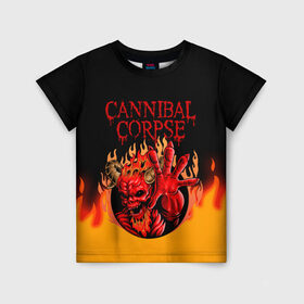 Детская футболка 3D с принтом Cannibal Corpse | Труп Каннибала (Z) в Кировске, 100% гипоаллергенный полиэфир | прямой крой, круглый вырез горловины, длина до линии бедер, чуть спущенное плечо, ткань немного тянется | cannibal | cannibal corpse | corpse | death metal | deathgrind | алекс уэбстер | брутальный дэт метал | дэт метал | дэтграйнд | пол мазуркевич | роб барретт | труп каннибала