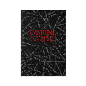 Обложка для паспорта матовая кожа с принтом Cannibal Corpse | Songs (Z) в Кировске, натуральная матовая кожа | размер 19,3 х 13,7 см; прозрачные пластиковые крепления | cannibal | cannibal corpse | corpse | death metal | deathgrind | алекс уэбстер | брутальный дэт метал | дэт метал | дэтграйнд | пол мазуркевич | роб барретт | труп каннибала