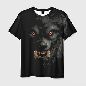 Мужская футболка 3D с принтом Оборотень | Werewolf в Кировске, 100% полиэфир | прямой крой, круглый вырез горловины, длина до линии бедер | werewolf | волк | зверь | зло | мистика | монстр | оборотень | полнолуние | ужасы