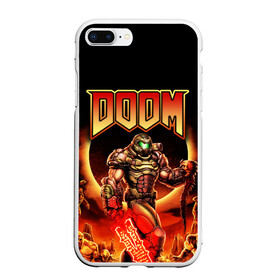 Чехол для iPhone 7Plus/8 Plus матовый с принтом DOOM Eternal в Кировске, Силикон | Область печати: задняя сторона чехла, без боковых панелей | doom | doom eternal | part two | the ancient gods | дум | игры | монстры