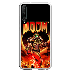 Чехол для Honor P30 с принтом DOOM Eternal в Кировске, Силикон | Область печати: задняя сторона чехла, без боковых панелей | doom | doom eternal | part two | the ancient gods | дум | игры | монстры