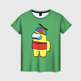 Женская футболка 3D с принтом Bobs в Кировске, 100% полиэфир ( синтетическое хлопкоподобное полотно) | прямой крой, круглый вырез горловины, длина до линии бедер | кепка | мультяшка | предатель | пропеллер | человечик