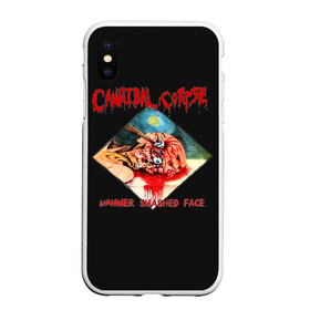 Чехол для iPhone XS Max матовый с принтом Cannibal Corpse в Кировске, Силикон | Область печати: задняя сторона чехла, без боковых панелей | Тематика изображения на принте: at | back | bleeding | bloodthirst | butchered | cannibal | corpse | eaten | evisceration | gallery | gore | kill | kreaton | life | mutilated | obsessed | of | slayer | sodom | spawn | suicide | the | to | tomb | unimagined | vile | vi