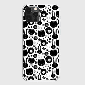 Чехол для iPhone 12 Pro Max с принтом Мультяшки в Кировске, Силикон |  | bear | cartoon | childrens | hare | kind | owl | starfish | toon | детская | заяц | медведь | морская звезда | мультфильм | мультяшки | сова