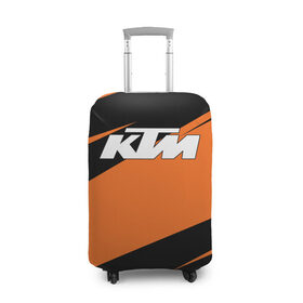Чехол для чемодана 3D с принтом KTM | КТМ в Кировске, 86% полиэфир, 14% спандекс | двустороннее нанесение принта, прорези для ручек и колес | enduro | ktm | moto | moto sport | motocycle | orange | sportmotorcycle | ктм | мото | мото спорт | мотоспорт | оранжевый | спорт мото