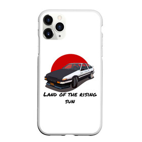 Чехол для iPhone 11 Pro Max матовый с принтом Land of the rising sun в Кировске, Силикон |  | ae86 | drift | hachiroku | initial d | trueno | инициал ди | хачироку