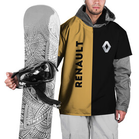Накидка на куртку 3D с принтом Renault Passion for life в Кировске, 100% полиэстер |  | line | renault | reno | yellow | дорога | желтая | лайв | лайн | лайф | линия | пассион | полоса | разметка | рено | фор