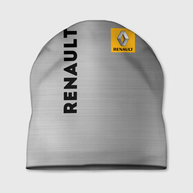 Шапка 3D с принтом Renault Сталь в Кировске, 100% полиэстер | универсальный размер, печать по всей поверхности изделия | line | renault | reno | yellow | дорога | желтая | лайв | лайн | лайф | линия | пассион | полоса | разметка | рено | сталь | фор