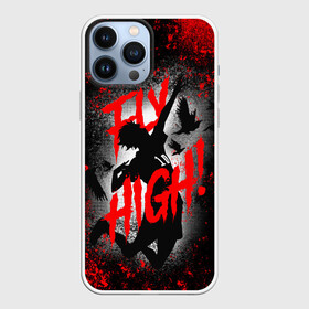 Чехол для iPhone 13 Pro Max с принтом FLY HIGH | ВОЛЕЙБОЛ в Кировске,  |  | Тематика изображения на принте: anime | haikyu | haikyuu | karasuno | аниме | аниме карасуно | волейбол | ворон | кагеяма | карасуно | кей | кенма | козуме | куроо | манга | мяч | некома | сатори | сёё хината | тендо | тобио | хайкью карасуно | хината