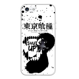 Чехол для iPhone 5/5S матовый с принтом SHUT UP Tokyo Ghoul в Кировске, Силикон | Область печати: задняя сторона чехла, без боковых панелей | anime | kaneki ken | tokyo ghoul | tokyo ghoul: re | аниме | анимэ | гули | джузо сузуя | канеки кен | кузен йошимура | наки | нишики нишио | ре | ренджи йомо | ризе камиширо | токийский гуль | тоука киришима | ута