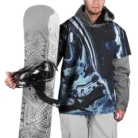 Накидка на куртку 3D с принтом Текстура в Кировске, 100% полиэстер |  | blue | pattern | texture | turquoise | бирюзовый | синий | текстура | узор