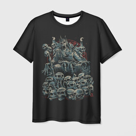 Мужская футболка 3D с принтом Dark souls в Кировске, 100% полиэфир | прямой крой, круглый вырез горловины, длина до линии бедер | dark souls | lfhr cjekc | вфкл ыщгды | дарк соулс | темная душа | черная душа