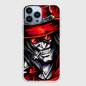 Чехол для iPhone 13 Pro Max с принтом ALUCARD IN RED в Кировске,  |  | Тематика изображения на принте: alucard | anime | hellsing | алукард | аниме | вампир | знак | комиксы | манга | печать алукарда | печать кромвеля | хеллсинг