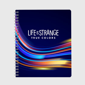 Тетрадь с принтом Life is Strange: True Colors в Кировске, 100% бумага | 48 листов, плотность листов — 60 г/м2, плотность картонной обложки — 250 г/м2. Листы скреплены сбоку удобной пружинной спиралью. Уголки страниц и обложки скругленные. Цвет линий — светло-серый
 | amberprice | art | chloeprice | chris | colors | daniel | danieldiaz | is | life | lifeisstrange | lifeisstrange3 | lifeisstrangebeforethestorm | lifeisstrangegame | lis | lis3 | maxcaulfield | pricefield | rachelamber | sean | seandiaz | strange