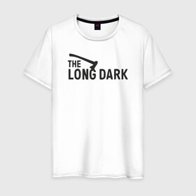 Мужская футболка хлопок с принтом The long dark в Кировске, 100% хлопок | прямой крой, круглый вырез горловины, длина до линии бедер, слегка спущенное плечо. | game | long dark | survival | the long dark | игра