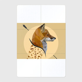 Магнитный плакат 2Х3 с принтом Лиса в Кировске, Полимерный материал с магнитным слоем | 6 деталей размером 9*9 см | геометрический рисунок | голова животного | дикое животное | животное | лиса | рисунок