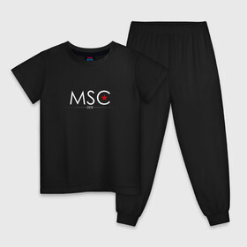 Детская пижама хлопок с принтом MSCside collection | MSC (2021) в Кировске, 100% хлопок |  брюки и футболка прямого кроя, без карманов, на брюках мягкая резинка на поясе и по низу штанин
 | 0x000000123 | moscow | moscow side | mscside | москва